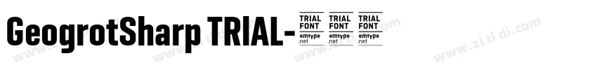 GeogrotSharp TRlAL字体转换